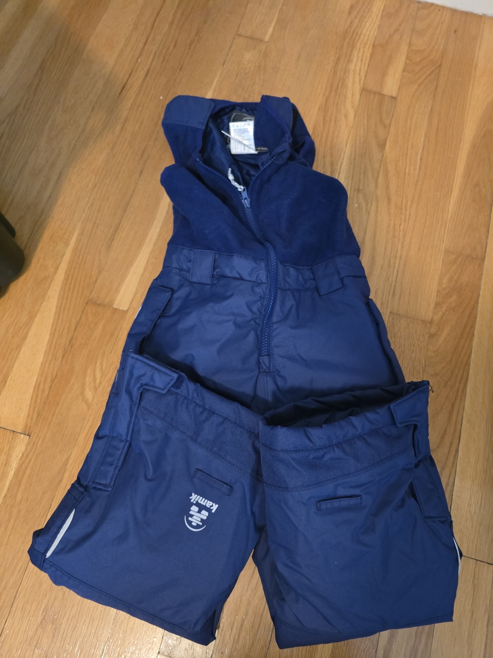 Kamik Navy Blue Kids Snow Overalls